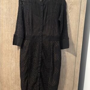 Elegant Black Lace Dress